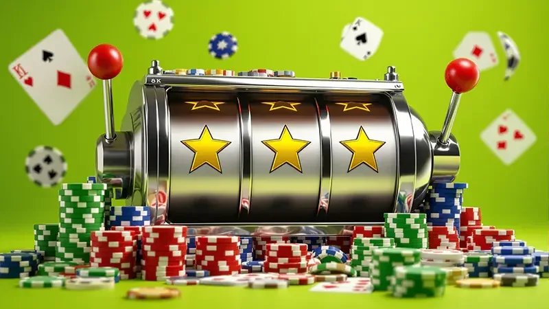 Layar slot bertema fantasi dengan susunan reel