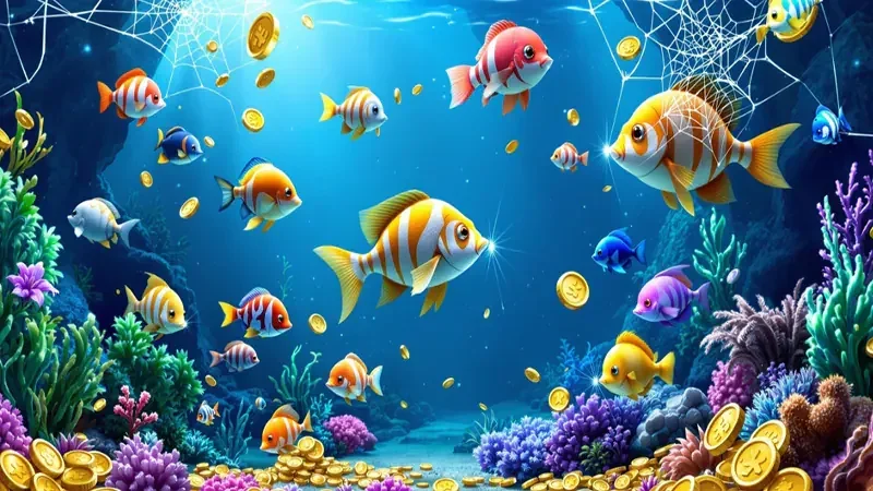 Ilustrasi dunia bawah laut untuk kategori tembak ikan 77LUCKS